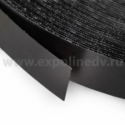 Кромка меламиновая лента кромочная клеевая 19 мм 2404 черная