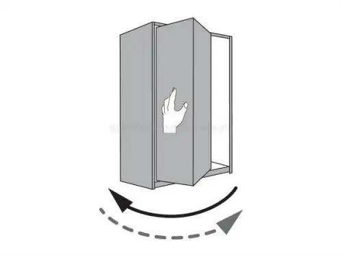 Комплекты складных дверей Hettich комплект фурнитуры wingline l push to move для 1 двери (2 створки), ширина до 1,2м (25кг) правый