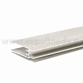 Анодированное серебро пгн профиль гориз. нижний 5600мм матовое серебро