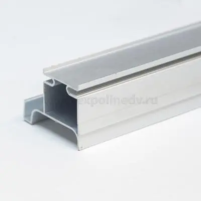 Серебристый профиль вертикальный боковой l4700 мм, серебристый матовый, для плиты 18 мм