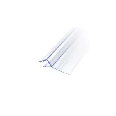 Фурнитура для душевых кабин профиль уплотнительный op-1 для стекла 2200мм, прозрачный синий