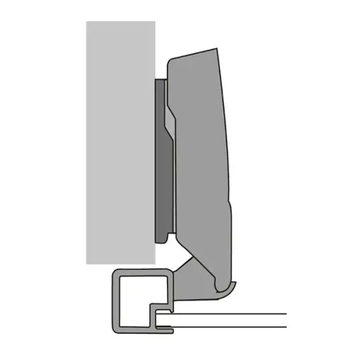 Петли мебельные Hettich (Германия) петля мебельная hettich sensys накладная 95°, для алюминиевых рам, push to open