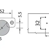 Петли мебельные Samsung IREX (Корея) петля мебельная samsung irex накладная 110° slide on, 52мм, с мп