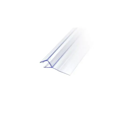 Фурнитура для душевых кабин профиль уплотнительный op-1 для стекла 2200мм, прозрачный синий