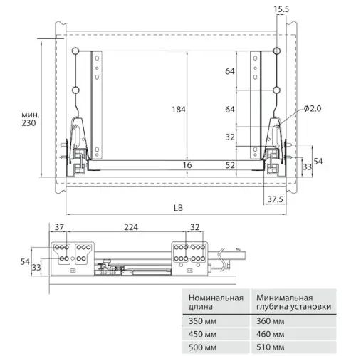 Ящики Samsung IREX комплект ящика samsung irex, c доводчиком, nl-450*199мм (2 рейлинга), серый