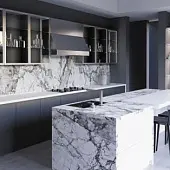 Заказные стеновые панели SLOTEX стеновая панель brazilian marble (градиентный декор), slotex, 3000х600х10 мм
