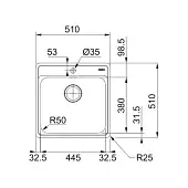 Мойки кухонные Franke мойка кухонная franke bell модель bcx 210-51 tl полированная