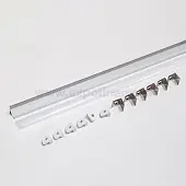 Профиль для светодиодных лент профиль gls 3.0м угловой 1616e для led-ленты с рассеивателем, алюминий