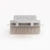 Hafele Ixconnect фиксатор hafele для монтажа задней стенки, серый
